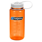 Бутилка Nalgene Wide Mouth 0,5l бял/оранжев Orange/White