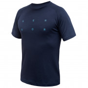 Функционална мъжка тениска  Sensor Merino Blend Typo син