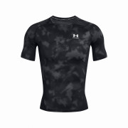 Функционална мъжка тениска  Under Armour HG Armour Printed SS черен/сив