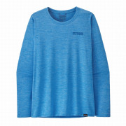 Дамска тениска Patagonia W's L/S Cap Cool Daily Graphic Shirt - Lands син Tree Trotter: Vessel Blue X-Dye