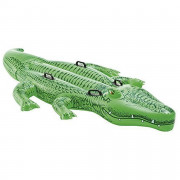 Надуваем дюшек крокодил Intex Giant Gator RideOn 58562NP зелен