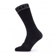 Водоустойчиви чорапи SealSkinz Waterproof Warm Weather Mid Length with Hydrostop черен/сив Black/Grey