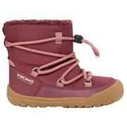Детски зимни ботуши Viking Outdoor Footwear Birch Barefoot Warm WP Pull-on Wine
