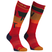 Мъжки 3/4 чорапи Ortovox Freeride Long Socks Cozy Men's червен Cengia Rossa