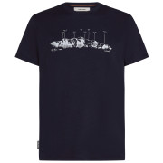Мъжка тениска Icebreaker Men Merino 150 Tech Lite SS Tee The Peaks тъмно син Midnight Navy
