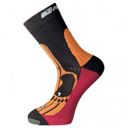 Чорапи Progress 8MB мерино вълна черен/оранжев Black/Orange/Bordo