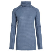 Дамски суитшърт Icebreaker Wom Mer 400 RealFleece Grid Pulover Hood син/сив Dawn