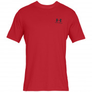 Мъжка тениска Under Armour Sportstyle Left Chest SS червен red
