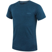 Мъжка тениска MOOA MerinoSilk 160 short син lagoon blue melange