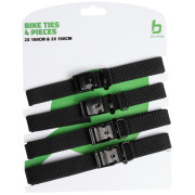 Ленти Bo-Camp Bike Ties 18 mm set 4 pcs черен Black