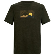 Мъжка тениска Regatta Fingal тъмно зелен DkKhakiMrl