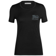 Дамска тениска Icebreaker Women Tech Lite II SS Tee Mountain Lake черен