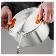 Комплект прибори GSI Outdoors Glacier Stainless Base Camper Medium