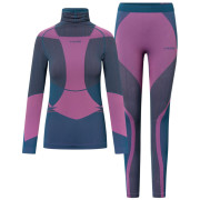 Дамско термо бельо Viking Fusion Lady Set син/лилав turquise/fuchsia