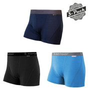 Мъжки боксерки Sensor Merino Active 3 Pack черен/син blk/blue/deep blue