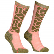 Дамски 3/4 чорапи  Ortovox Ski Tour Comp Long Socks W розов
