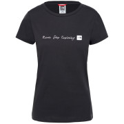 Дамска тениска The North Face W S/S Neverstopexploring Tee черен TnfBlack/TnfWhite