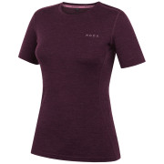 Дамска тениска MOOA MerinoSilk 160 short тъмно лилав dark purple melange