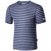 Мъжка тениска Zulu Merino 160 Short Stripes син/сив