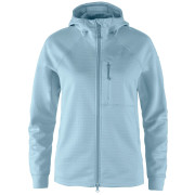 Дамско яке Fjällräven Abisko Grid Fleece Hoodie W светло син Breeze Blue