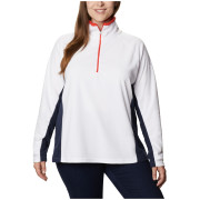 Дамски суитшърт Columbia Glacial IV 1/2 Zip бял WhiteDarkNocturnal