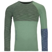 Мъжка тениска Ortovox Merino Competition LS M зелен/светло зелен Greenisarblend