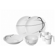 Комплект прибори Brunner Set tête-à-tête Serenade 8 pcs бял