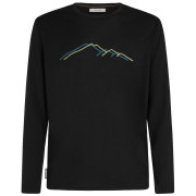Функционална мъжка тениска Icebreaker Men Merino 150 Tech Lite LS Tee Rainer Ridge черен Black