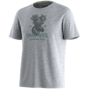 Функционална мъжка тениска Smartwool Men's Moose Mode Active Short Sleeve Gra сив