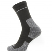 Чорапи SealSkinz Solo QuickDry Ankle Length черен/сив Black/Grey
