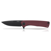 Нож Acta non verba Z100 DLC/Plain Edge, G10 червен Red/black