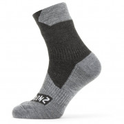 Водоустойчиви чорапи SealSkinz WP All Weather Ankle черен/сив Black/GreyMarl