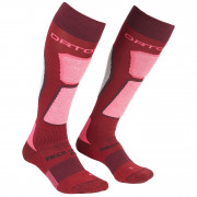 Дамски чорапи Ortovox W's Ski Rock'n'Wool Socks червен/розов DarkBlood