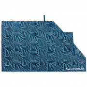 Бързосъхнеща кърпа LifeVenture Printed SoftFibre Trek Towel син GeometricNavy