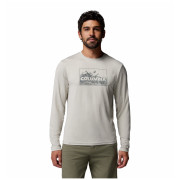 Мъжка тениска Columbia Parsons Point™ Ls Graphic Tee бежов Dark Stone Heather Framed Peakscape