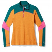 Дамска функционална блуза Smartwool W Classic Thrml Mrn Bl Colorbl 1/4 Zip B оранжев