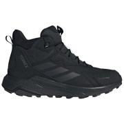 Мъжки туристически обувки Adidas Terrex Anylander Leather Mid Climaproof черен Cblack/Carbon/Grefou