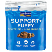 Лакомства за кучета Fish4Dogs Puppy White Fish Morsels Digestion 150g