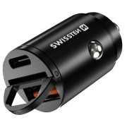 Адаптер за кола Swissten Car Charger 30W черен Black