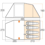 Палатка Vango Drummond 400