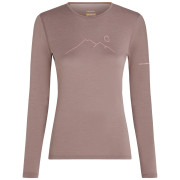 Дамска функционална блуза Icebreaker Women Merino 200 Oasis LS Crewe Rainer Ridge розов Summit