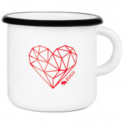 Чаша Zulu Cup Heart бяло/червен