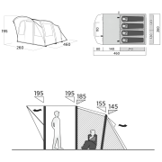 Семейна палатка за 4 души Easy Camp Senja 4 Air