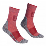 Дамски чорапи Ortovox Alpinist Pro Compr Mid Socks W червен blush