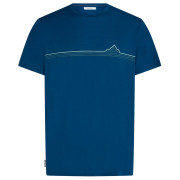 Мъжка тениска Icebreaker Men Merino 150 Tech Lite SS Tee Range Stripes син Atlantis