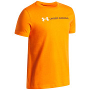 Детска функционална тениска Under Armour UA B Logo Wordmark SS Outrageous Orange