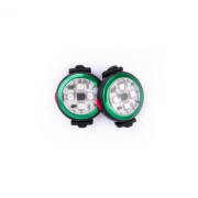 Светлина за куче Curli Luumi Safety LED Lights rechargeable тъмно зелен