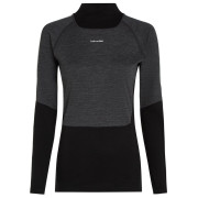 Дамска функционална блуза Icebreaker Women Mer 200 Oasis+ LS High Neck черен/сив Blk/Jtht/Und/Cb