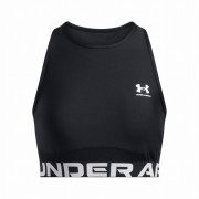 Дамски топ Under Armour HeatGear Rib Tank черен/бял Black