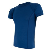 Функционална мъжка тениска  Sensor Merino Air къс ракъв син Darkblue